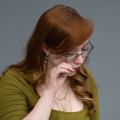 Der Linken-Abgeordneten Kathrin Gebel kamen am Rednerpult im Bundestag die Tränen