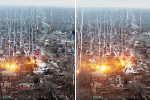 Ukraine: Russische Armee überzieht Stadt offenbar mit Phosphor-Regen