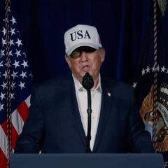US-Präsident Donald Trump in einer Video-Ansprache
