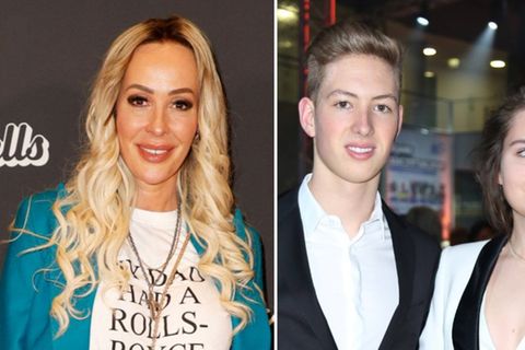 Cora Schumacher neben David Schumacher mit Ehefrau Vivien Keszthelyi.