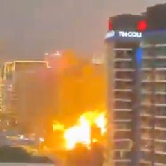Amateurvideos zeigen Explosionen in Dubai