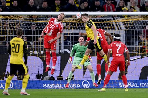 Nico Schlotterbeck erzielte gegen die Bayern die BVB-Führung Foto: David Inderlied/dpa