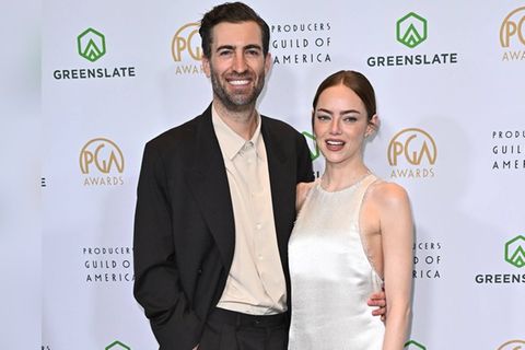 Emma Stone und Dave McCary bei den Producers Guild Awards 2026.