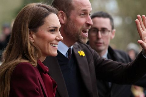 Kate und William bei ihrem Besuch in Wales vor einigen Tagen.