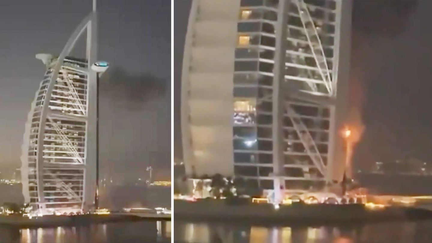 Iran-Vergeltung: Angriff trifft weltberühmtes Luxushotel Burj Al Arab