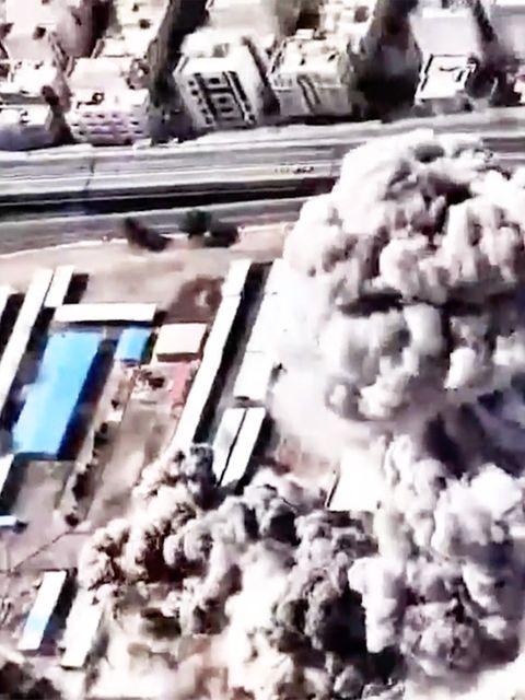 IDF zeigt Bombardement des Regimehauptquartiers in Teheran