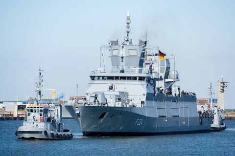 Nach einem halben Jahr im Einsatz kehrt die Fregatte "Sachsen-Anhalt" zurück nach Deutschland. Foto: Hauke-Christian Dittrich/dp