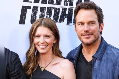 Chris Pratt weiß, wie er Katherine Schwarzenegger ein Lächeln ins Gesicht zaubern kann.
