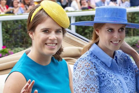 Die Prinzessinnen Beatrice und Eugenie 2019 beim Royal Ascot.