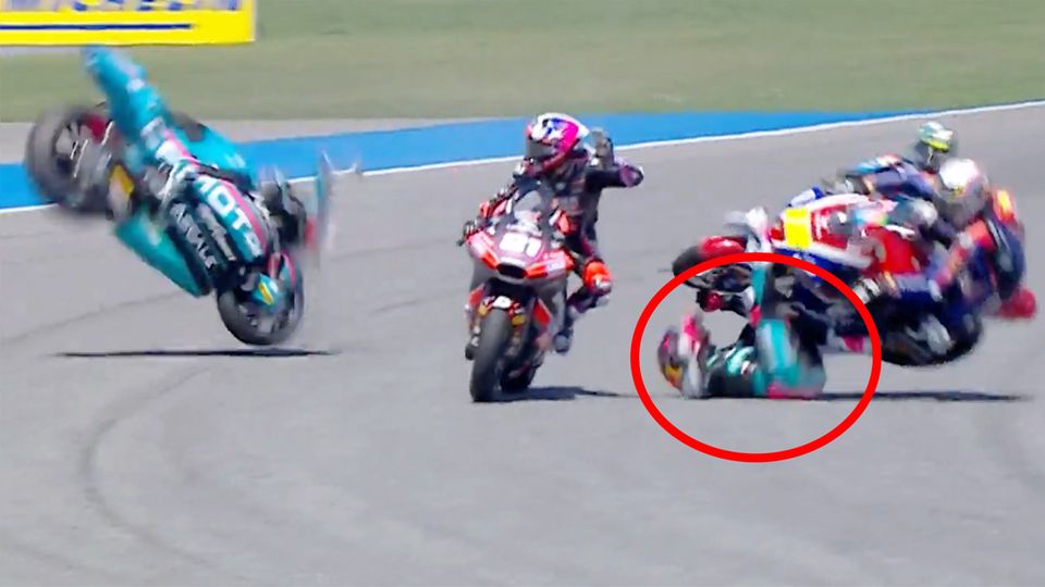 Moto2: Motorradfahrer David Alonso bleibt trotz Horror-Unfall fast unversehrt