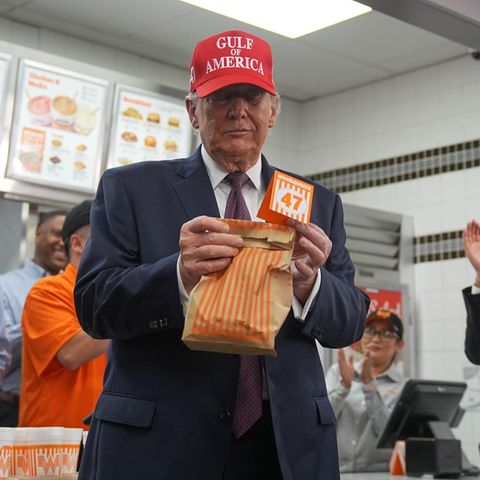 Ein Burgerstopp in Texas: Wahlkampf ganz nach Trumps Geschmack
