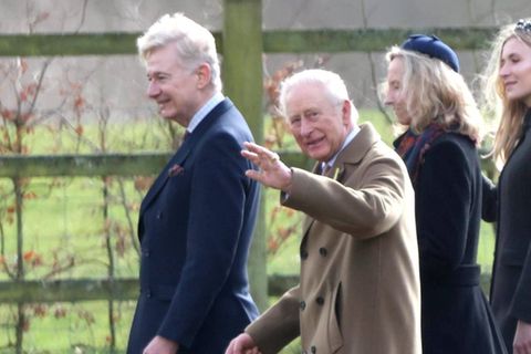 Am Sonntag besuchte König Charles den Gottesdienst in der Kirche St. Mary Magdalene in Sandringham.