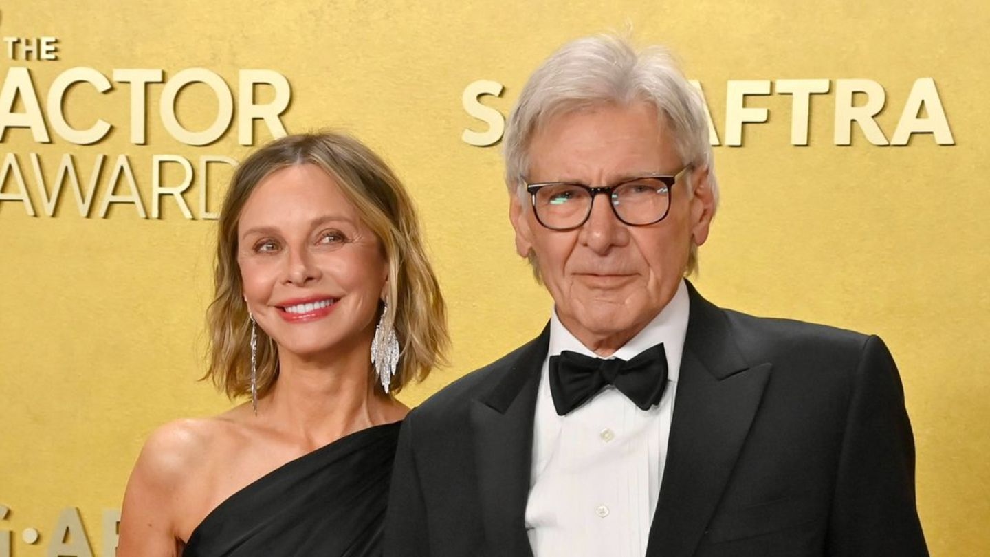 Calista Flockhart und Harrison Ford strahlen auf dem roten Teppich bei den Actor Awards in Los Angeles.