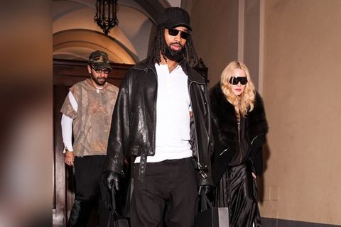 Madonna und Akeem Morris am Sonntag in Mailand.
