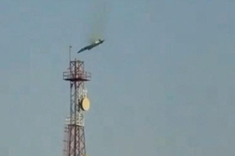 Dieses Bild soll einen der abgeschossenen US-Militärjets in Kuwait zeigen