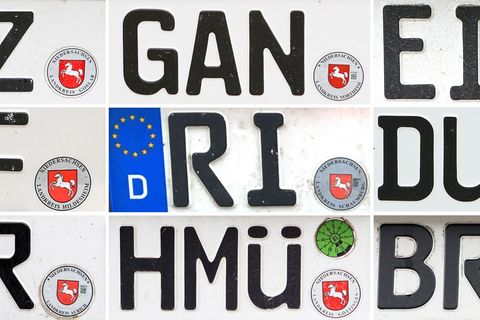 Seit 2012 sind viele frühere Kennzeichenkürzel wieder möglich. (Archivbild) Foto: -/dpa