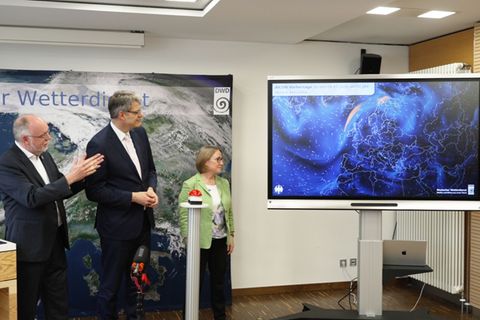 AICON wird für die Vorhersage von Temperatur, Wind und Niederschlag genutzt. Foto: Andreas Arnold/dpa