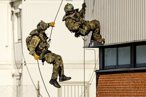 Marinesoldaten bei einer Übung