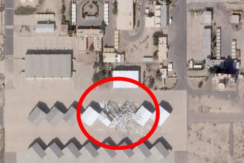 Aufnahmen zeigen Schäden an Stützpunkt mit US-Militär