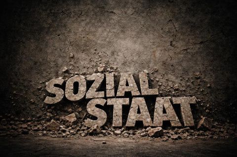 Buchstaben des Wortes Sozialstaat