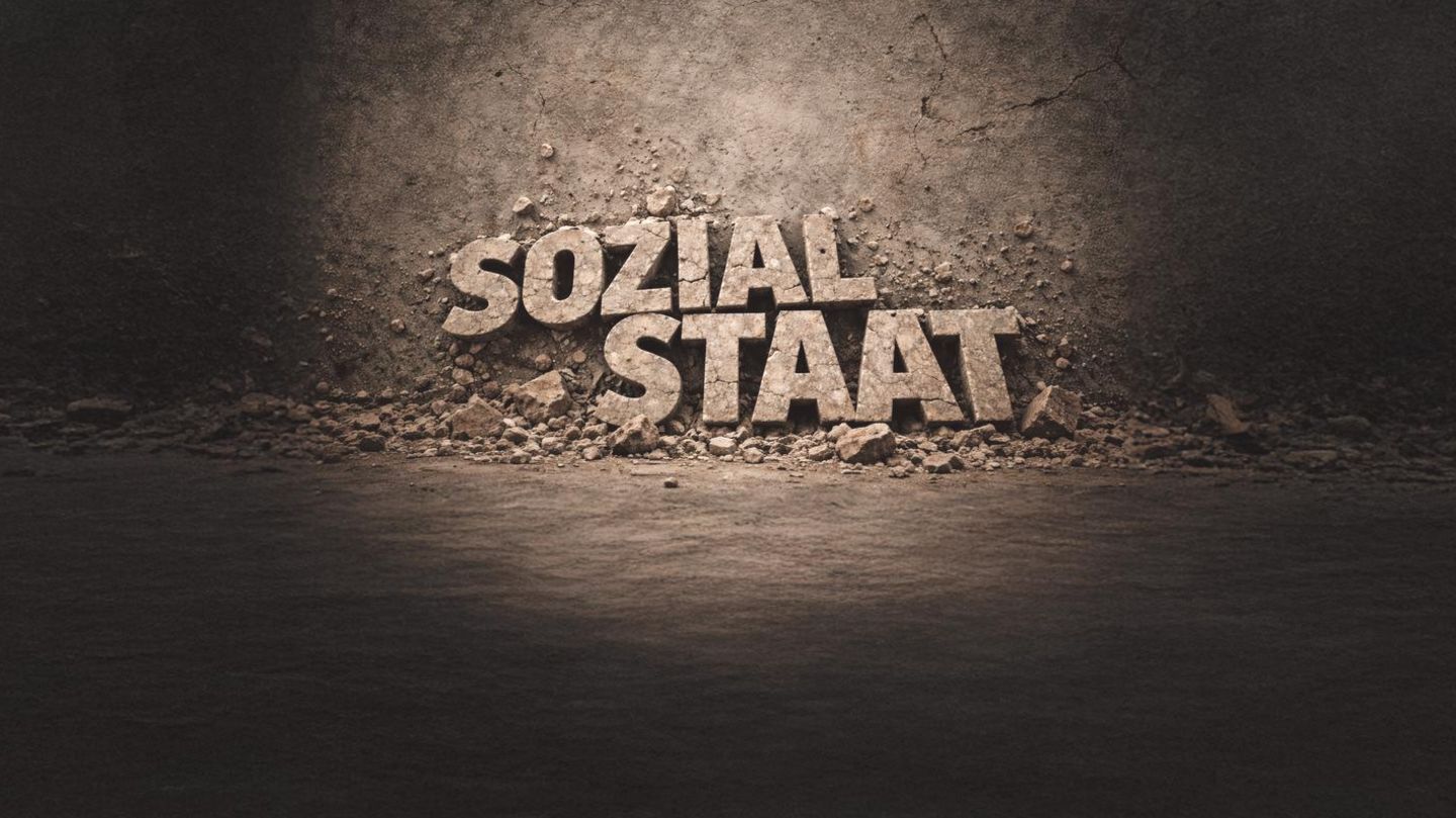 Buchstaben des Wortes Sozialstaat