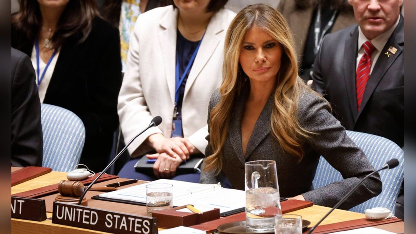 Melania Trump bei ihrer Rede vor dem UN-Sicherheitsrat.