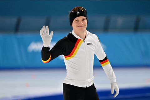 Eisschnelläufer Felix Maly verzichtet freiwillig auf eine WM-Teilnahme. (Archivbild) Foto: Peter Kneffel/dpa