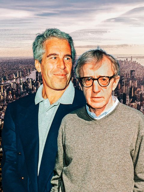Illustration: Epstein und Woody Allen in New York