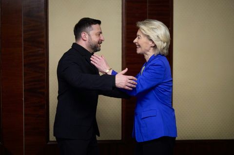 Selenskyj und von der Leyen im Februar in Kiew