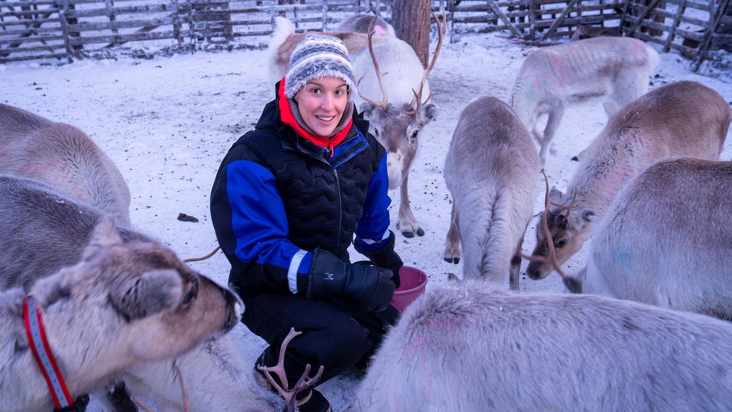 Hannah Emde reist in der neuen Folge von "Terra X" nach Finnland. Zwischen Temperaturen von bis zu minus 30 Grad und dem Füttern von Rentieren sucht sie nach einer Antwort auf die Frage, weshalb die Menschen dort als besonders glücklich gelten.