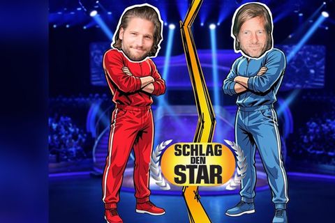 "Schlag den Star": Der "Bergretter" Sebastian Ströbel (l.) trifft auf den letzten "Bullen" Henning Baum.