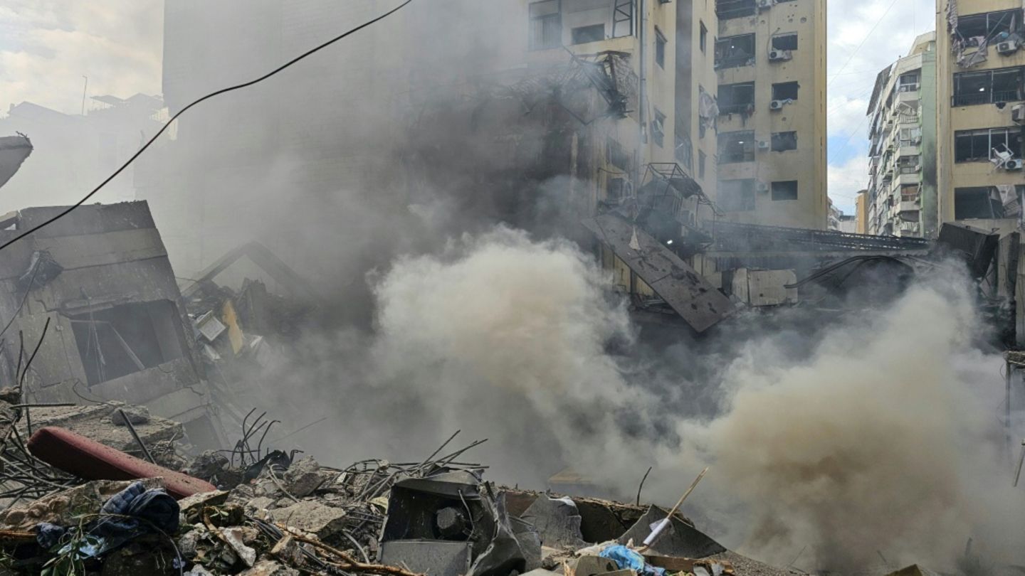 Haret Hreik im Süden Beiruts nach einem Luftangriff Israels