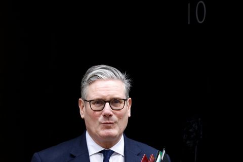 Starmer am Mittwoch in der Downing Street