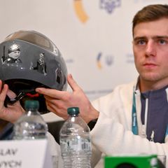 Der bei Olympia wegen seines Skeleton-Helmes ausgeschlossene Ukrainer Wladislaw Heraskewytsch ruft zu aktivem Protest bei den Pa