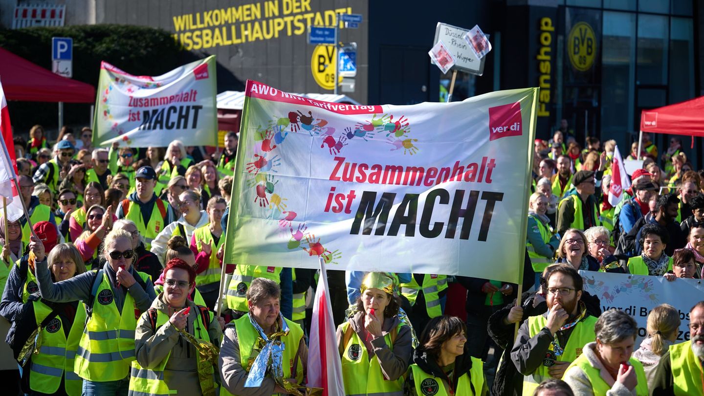 Soziale Dienstleistungen: Tarifstreit bei der AWO NRW: Dritte Runde ohne Ergebnis