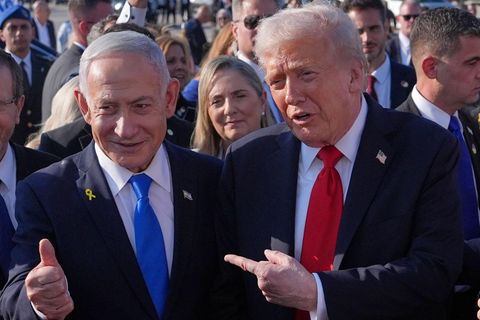 Israels Regierungschef Benjamin Netanjahu (l.) und US-Präsident Donald Trump (Archivbild)