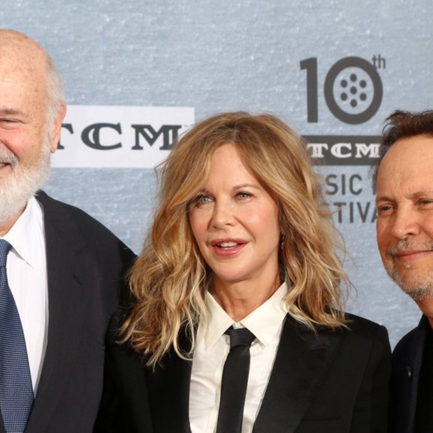 Rob Reiner (li.), Meg Ryan und Billy Crystal im Jahr 2019.