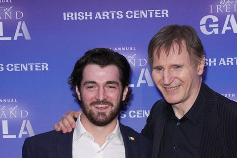 Daniel Neeson und sein Vater Liam Neeson Ende 2024 in New York City.