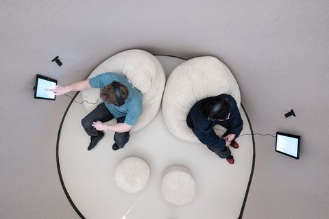 Eine interaktive Ausstellung im Dresdner Hygienemuseum widmet sich der mentalen Gesundheit. Foto: Sebastian Kahnert/dpa