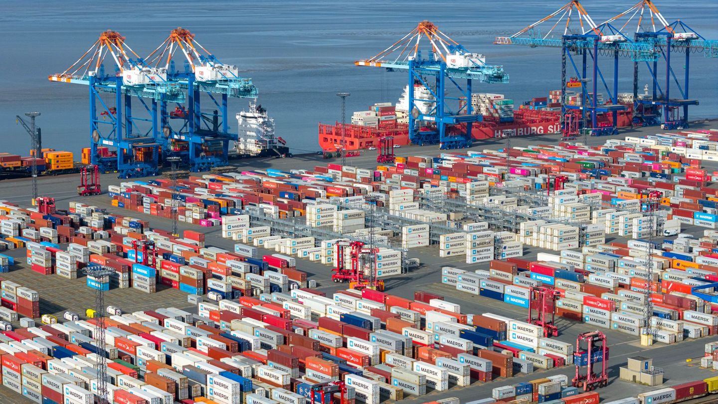 Insbesondere der Containerumschlag in Bremerhaven floriert. Foto: Sina Schuldt/dpa