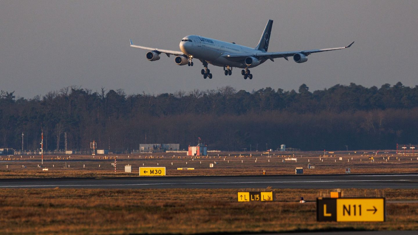 Am Morgen landete am Frankfurter Flughafen die erste Evakuierungsmaschine im Auftrag der Bundesregierung. Foto: Hannes P Albert/