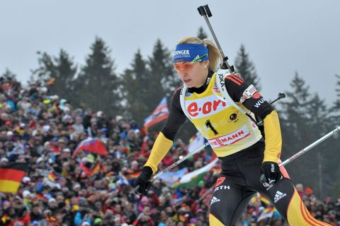 Für Magdalena Neuner war Ruhpolding 2012 ihre letzte WM. (Archivbild) Foto: picture alliance / dpa