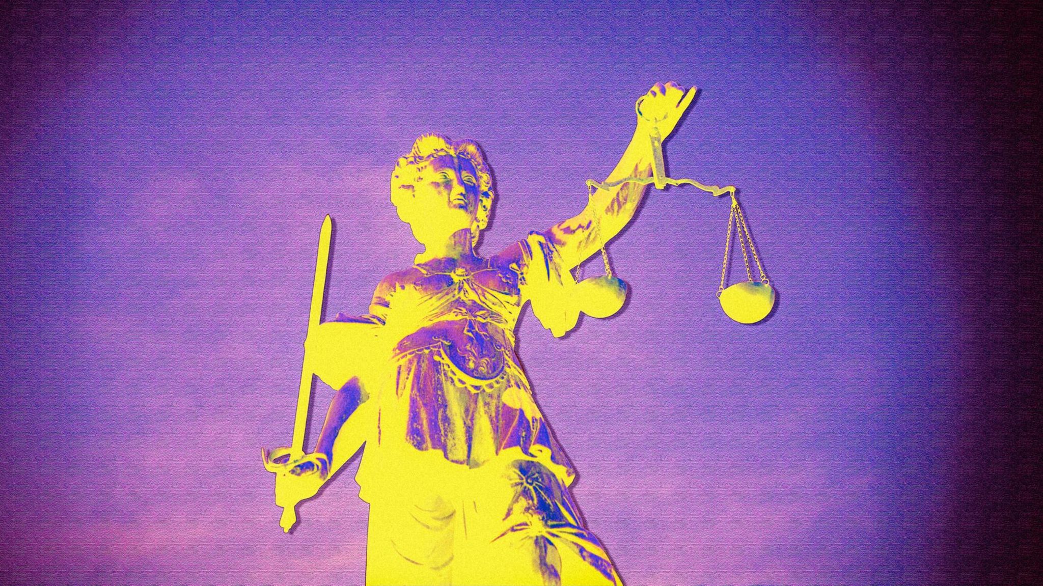 Wie können Femizide klar als Mord bewertet werden? Montage: Die Statue Justizia