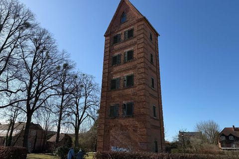 Für 50.000 Euro hat der denkmalgeschützte Feuerwehr-Schlauchturm in Ludwigslust einen neuen Besitzer gefunden. (Archivbild) Foto