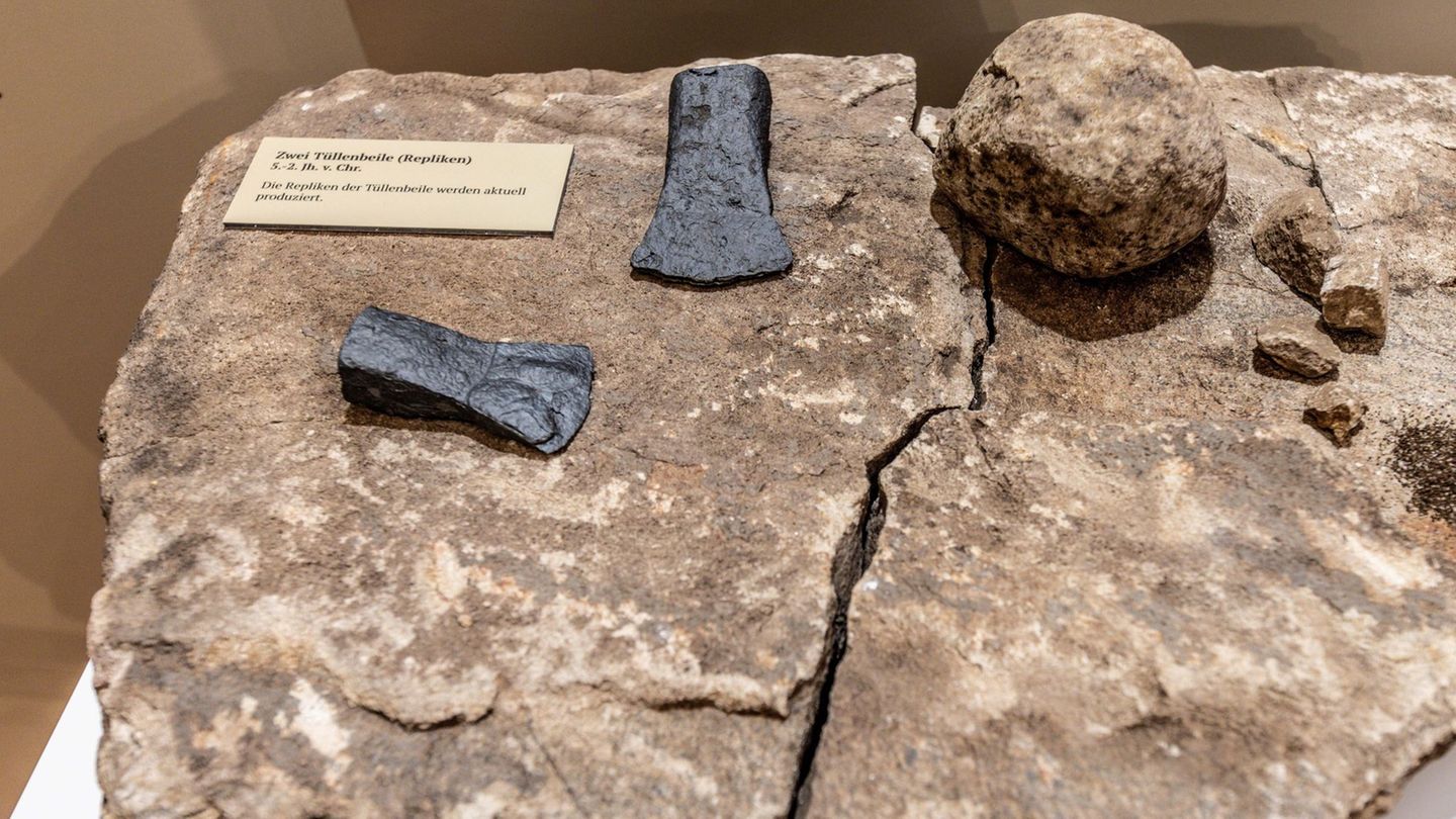 Forscher des Landschaftsverbandes Westfalen-Lippe haben ihre Entdeckungen der Öffentlichkeit vorgestellt. Foto: Dieter Menne/dpa