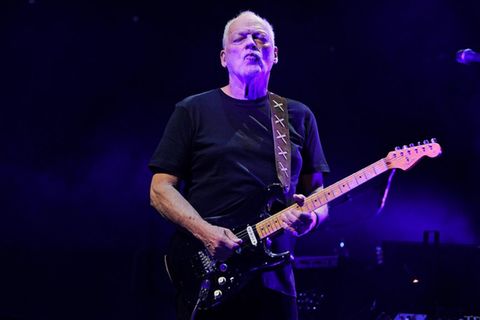 David Gilmour mit seiner berühmten "Black Strat".