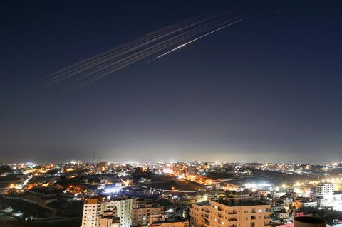 Iran startet Vergeltungsraketenangriffe auf Israel. Hier in Hebron im Westjordanland
