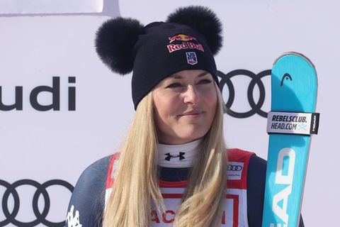 Lindsey Vonn ist nach ihrem schweren Sturz zurück im Fitnessstudio.