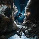 Mexikos Cenoten sind verwunschene Orte. Die vom Grundwasser gefluteten Höhen erstrecken sich weit in den Kalkstein der Halbinsel Yucatán. Dort unten schlummern Artefakte vergangener Zeiten und Kulturen: Schmuck, Keramik, menschliche Überreste. Doch die Grenzen der Unterwelt sind durchlässig. In der Cenote Dos Pisos entdeckte Taucher Manuel Wüthrich eine Kammer, durch deren Decke die Wurzeln der darüber wachsenden Bäume drängten. „Sie reichten wie Adern tief ins Wasser hinein und verbanden die unterirdische Welt mit dem Leben darüber.“ Mit seiner Kompaktkamera fotografierte er den magischen Moment. 