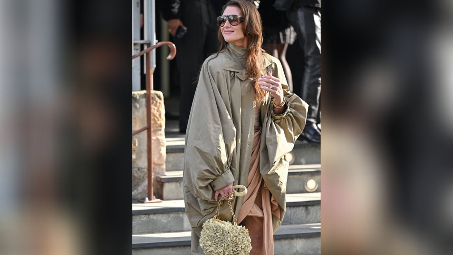 Brooke Shields bei ihrem Auftritt in Paris.